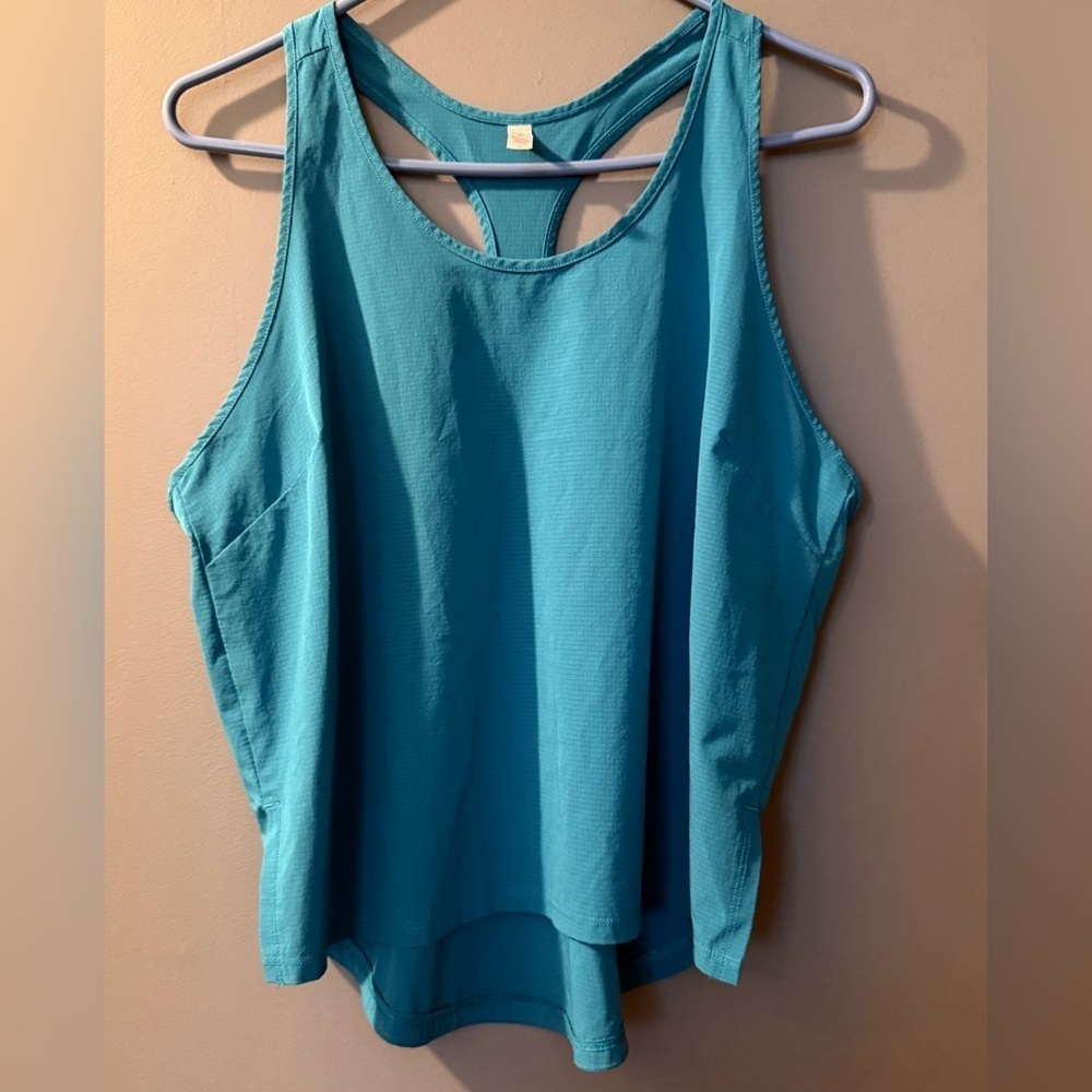 Athleta Athletic Racerback Tank‎ Womens Sz L 20" PTP